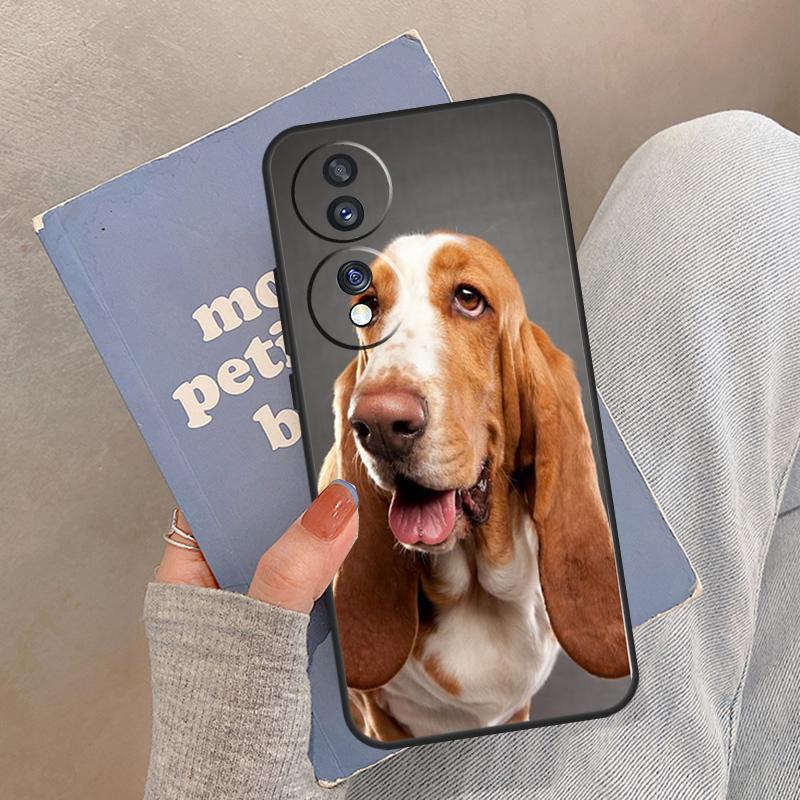 Basset Hound Dog Case For Honor Magic 5 6 7 8 Pro Cover For Honor 200 400 Lite 50 70 90 X8a X8b X9a X9b X9c