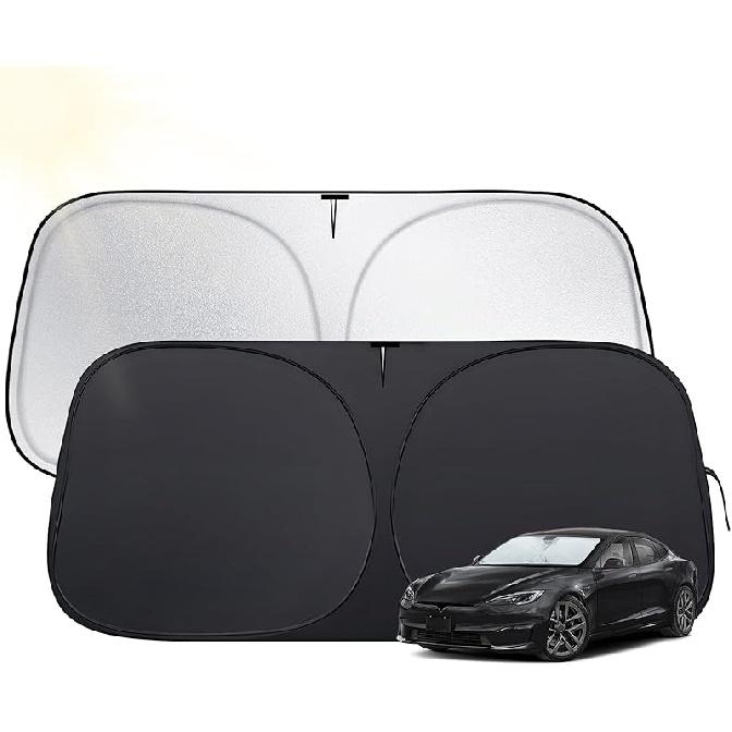 Windshield Sun Shade For Toyota 4Runner 2010-2025,  Fit Car Sun Shades With 420D Fabric & Foldable Memory Steel Wire, Sunshade For Car Windshield