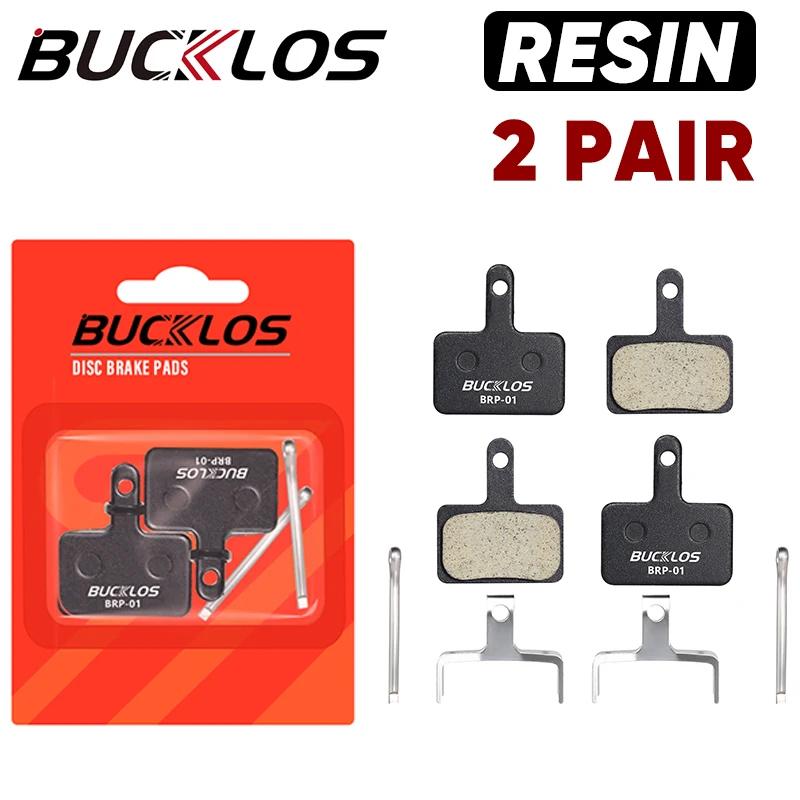 BUCKLOS Resin Bike Disc Brake Pads 2/4PC B01S Bicycle Disk Pads for M9000 M9020 M9120 M8020 MTB Road Bike Hydraulic Discs Pad