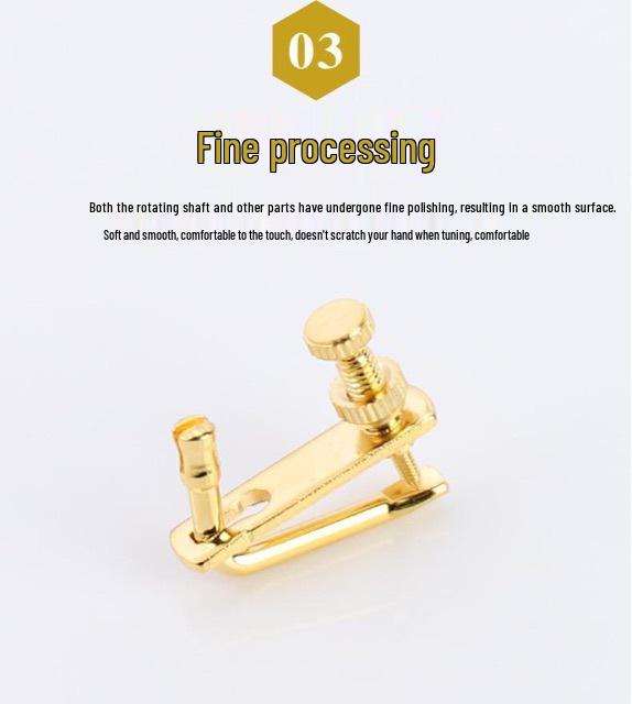 Metal Tel Askılı Alaşım Keman İnce Ayar Vidası