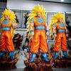35cm Dragon Ball Z Goku Anime Figure Son Goku 2.0 With Light Base Action Figurine Ssj3 Goku Model PVC Statue Collection Gift Toy