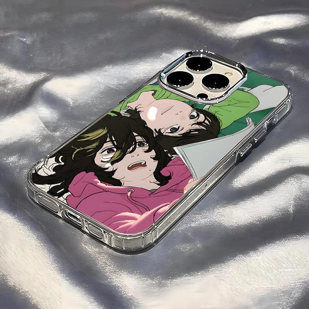

Anime Look Back Phone Case For IPhone 17 Pro Max 16 15 14 Pro Max IPhone 13 Pro Max 11 Plus Transparent Cover iPhone17