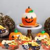 Halloween Pumpkin Ghost Paper Snack Tray Happy Halloween Party Decoration 2025 Candy Plate Haunted House Supplies Trick or Treat