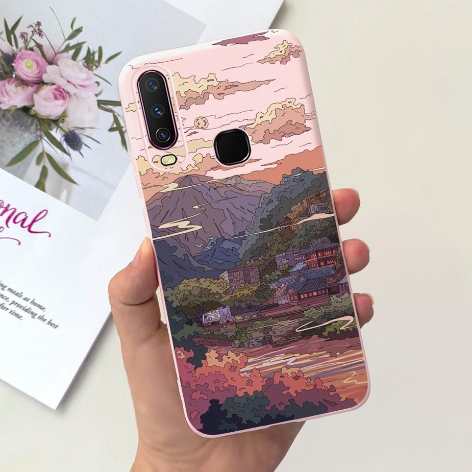 For Vivo Y12 Case Vivo Y15 Y17 1902 1904 Cute Fashion Cartoon Cover Soft Silicone Phone Case For Vivo Y15 Y 12 17 VivoY12 Fundas