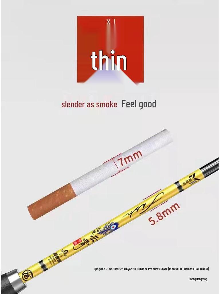 Super Fine Hard Carbon Fiber Crucian Carp Hand Rod for Taiwan Fishing