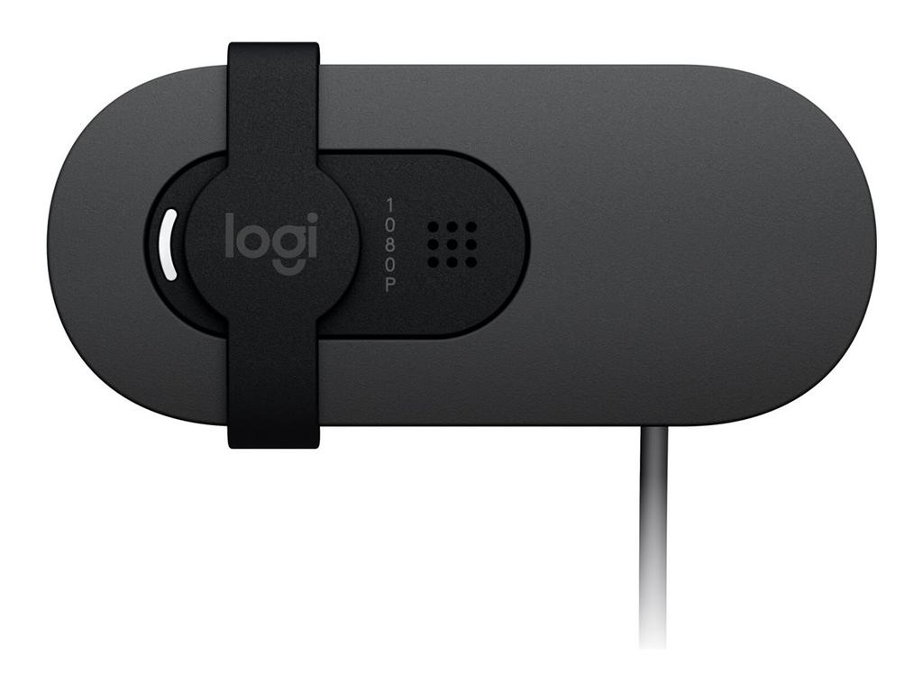 Logitech BRIO 105 Business Webcam, 2MP, FHD 1080p, USB-A, Black | Logitech