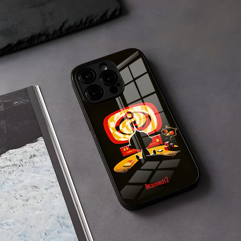 Anime Movie In-Incredibles Phone Case For IPhone 17 Air 16 E Pro Max 15 14 13 Mini 12 Pro 11 Max Plus Black Glass Cover