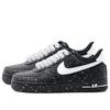 Nike Air Force 1 Bolinhas Brancas Resistente à Abrasão Antiderrapante Cano Baixo Tênis de Skate Unissex Preto Branco CW2288-001(Team1039-)