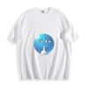 Mysterious Blue Emoji Shush T-Shirt - Secretive and Cool Design Unisex Tee