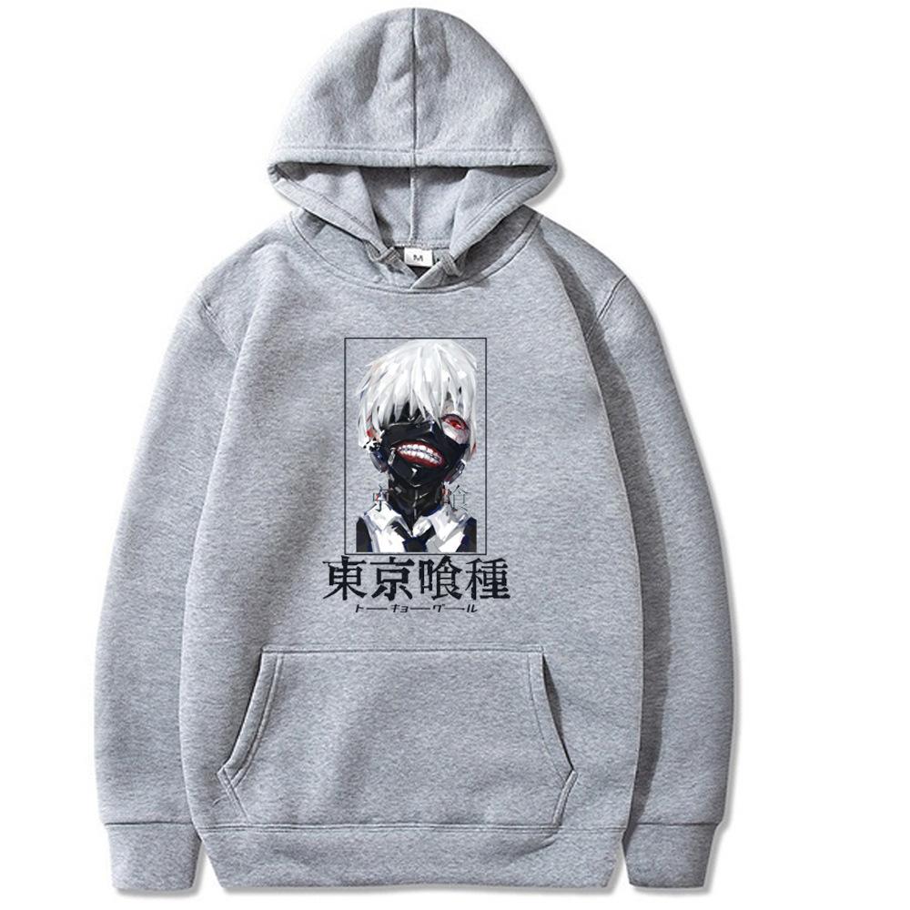 Tokyo Ghoul Kaneki  Hoodies Men Fashion Sleeve Sweatshirts Women Casual Harajuku Streetwear Pullovers Sudaderas