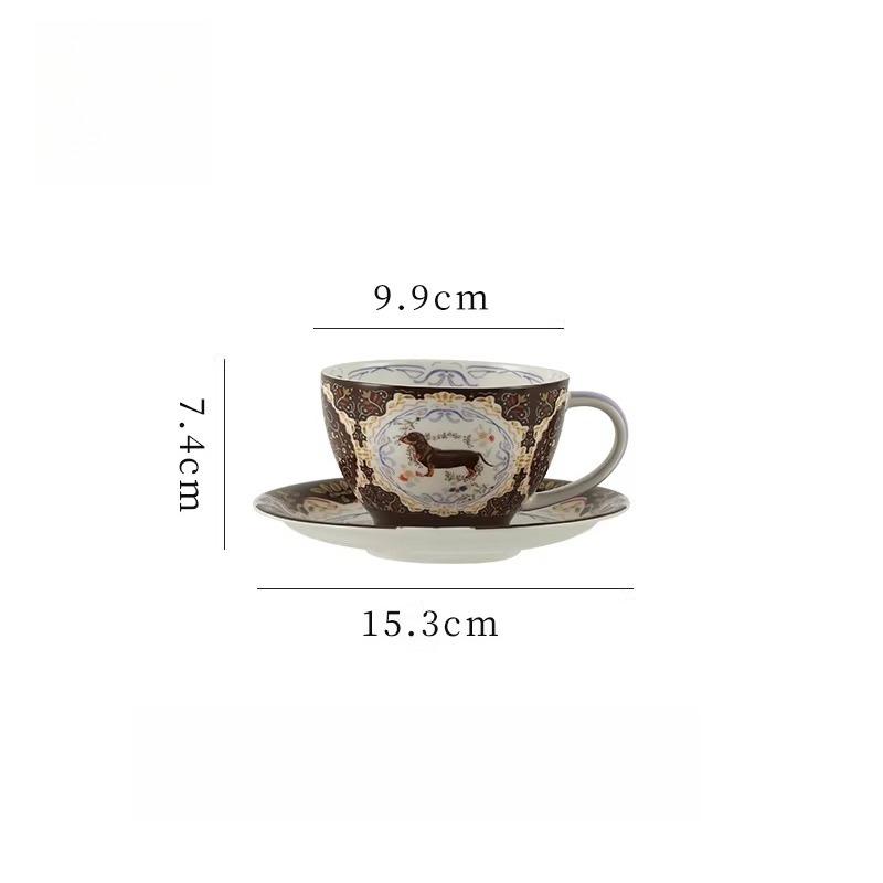 Такса Костяной Фарфор Колокольчик Горшок Чайный Набор Фильтр Чайник Чашка Блюдце Керамический Чайный Набор Новогодний Подарок Товары для Дома