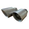 1Pcs Automotive Universal Single-outlet Stainless Steel Sandblast Exhaust Nozzle Matte Exhaust Tip