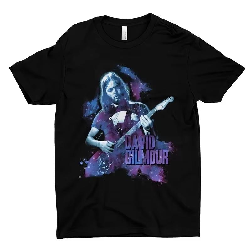 Menn og kvinner Harajuku streetwear hiphop mote bomulls topp sommer ny T-skjorte David Gilmour plakat trykt T-skjorte