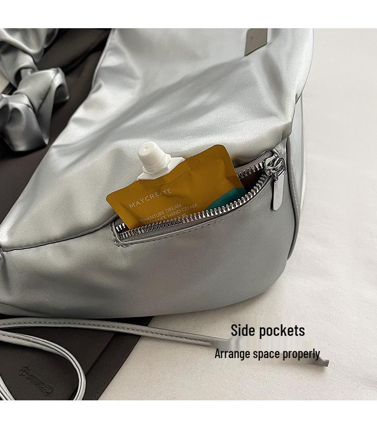 Niche Design Pleated Soft Leather Cloud Bag – Large Capacity, Trendy Single Shoulder Underarm Bag