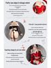Qingruohan Red Christmas Lingerie: Sexy Maid Uniform & Quick Release Bedtime Set