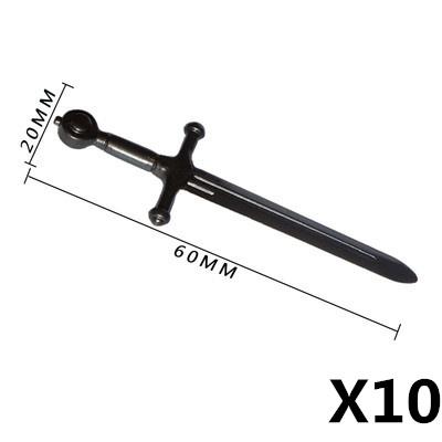MOC Mattoncini Militari Figura Medievale Soldato Accessori Arma Spada Ascia Coltello Pugnale Martello Giocattolo Mini Mattoncino Regalo R027