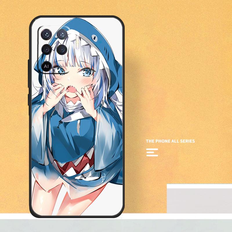 Anime Hololive Gawr Gura Case For Oppo A80 A60 A40 A6 A5 Pro A15 A16 A17 A57 A94 A74 A54 A76 A96 A18 A38 A58 A78 A98