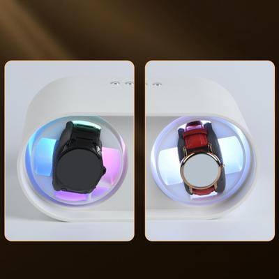 Scatola Display Avvolgitore Automatico Doppio per Orologi Rotazione Efficiente Motore Silenzioso Antimagnetico Ricaricabile