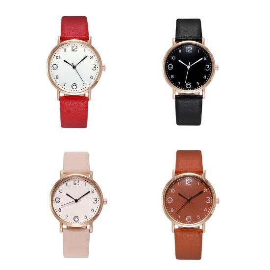 Quartz Watch Elegant Minimalist Analog Wristwatch High Accuracy Three-Pin Watch Suitable for Casual Formal Office Daily Wear Gift