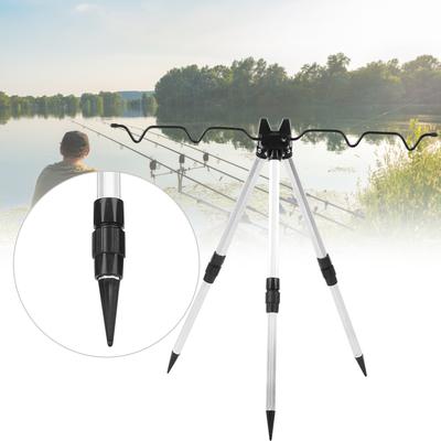 Angelausrüstung Aluminiumlegierung Schrumpfen Angelrute Stativ Ultrakurze Klappmeerpolhalterung Ausrüstung Zubehör