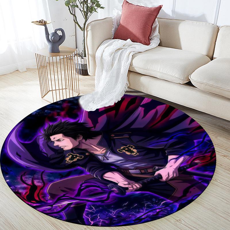 Yami Sukehiro pattern round rug,Carpet Rug for Living Room Bedroom Playroom ,Non-slip Floor Mat,Holiday Gifts and Birthday Gifts.