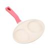 2 Hole Fried Egg Pan Long Handle Multifunctional Egg Cooker Breakfast Maker Nonstick for Crepe Pancake Steak Plett Burger