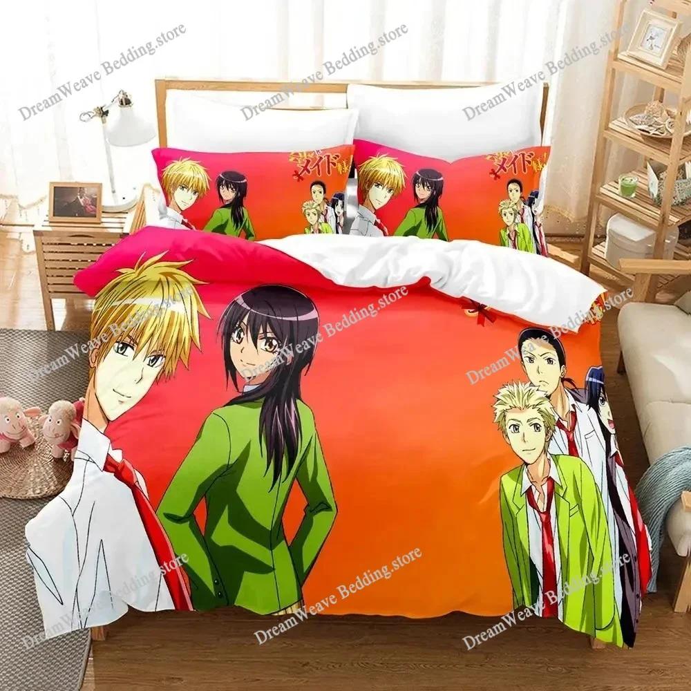 Kaichou Wa Maid-sama Bedding Set Duvet Cover Bed Set Quilt Cover Pillowcase Comforter King Queen Size Boys Adult Home Textile963