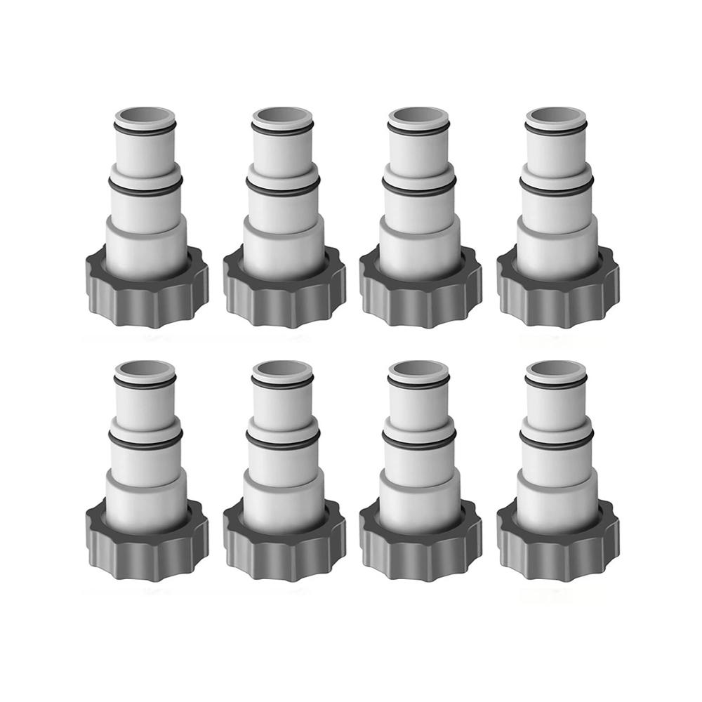 Pool Hose Adapter for Sand Pump Replacement Hose Adapter Pool Pump Part with Plunger Valve for Intex Swimming Pool Accessories