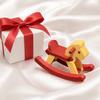 Dollhouse Miniature Ornament, Rocking Horse Exquisite Detailed Accessories, Small Realistic Appearance Furniture for Photo Props Micro Landscape