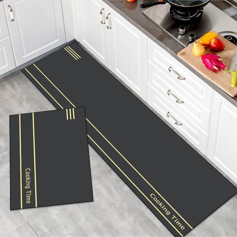 

Коврик для пола кухни, ковер для дома, новый впитывающий мягкий коврик, нескользящий и маслянистый, можно тереть, чистый и грязный коврик для ног 45*75cm