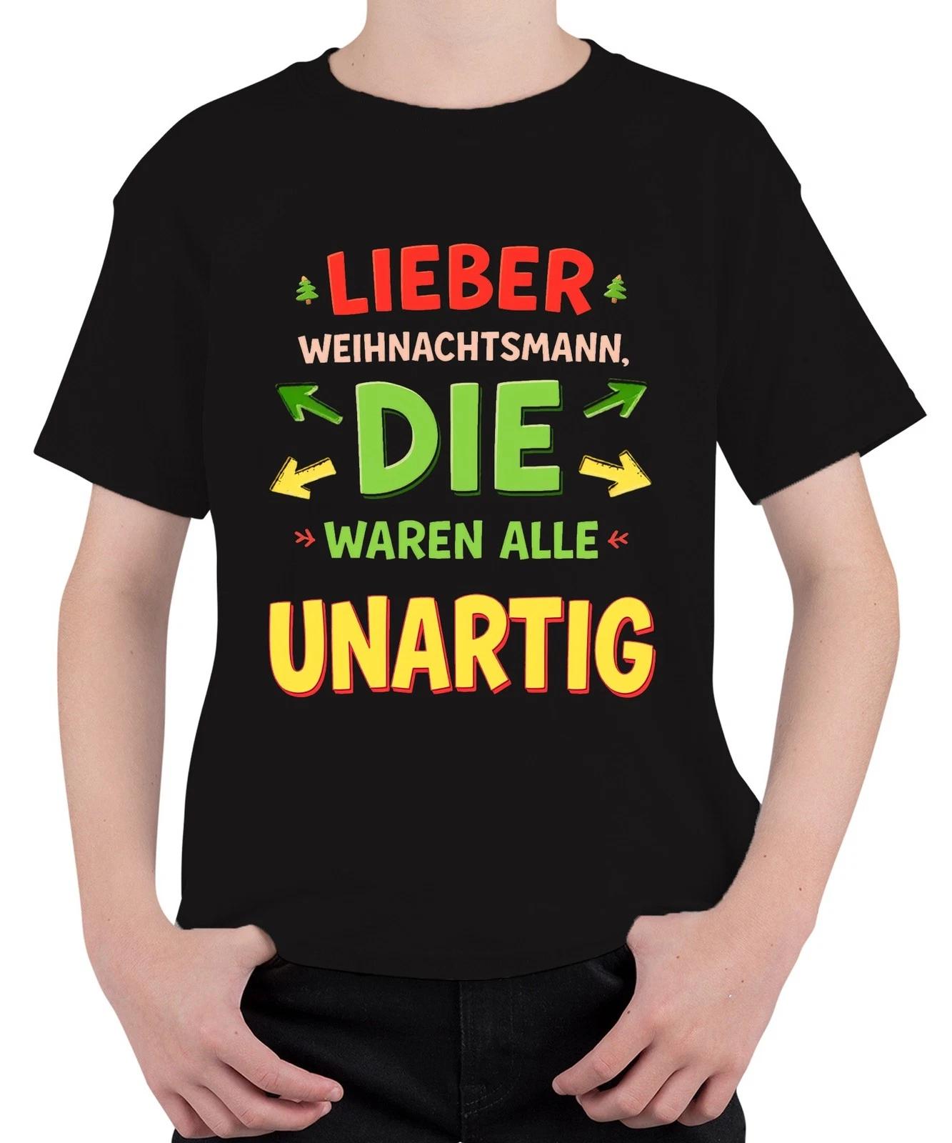 Lieber Weihnachtsmann die waren unartig Nikolaus Geschenk lustig Unisex Kinder T L