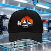 Bärenberg Sonnenuntergang Grafik Baseballkappe Outdoor-Stil Baumwolle Verstellbar für Erwachsene Trucker-Mütze