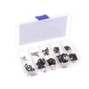 120PCS Black Stainless Steel Retaining Circlip Set Snap Ring E-Clip Washer Assortment For Shaft Fastener M1.5-M10