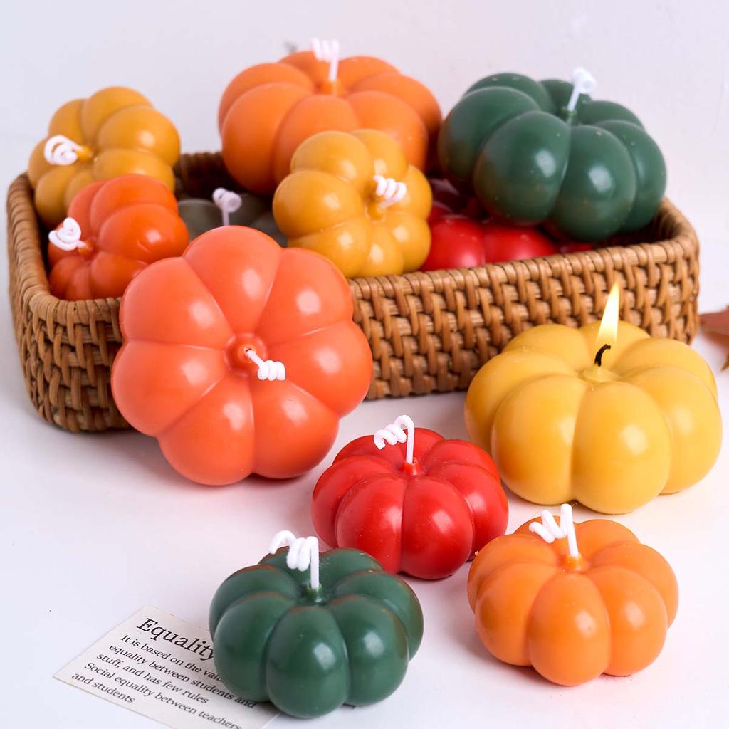 Kreativität Kürbis Silikon Kerzenform DIY Halloween Deko Aroma Seife Gips Harz Handwerk Herstellungsformen Zuhause Festival Ornament