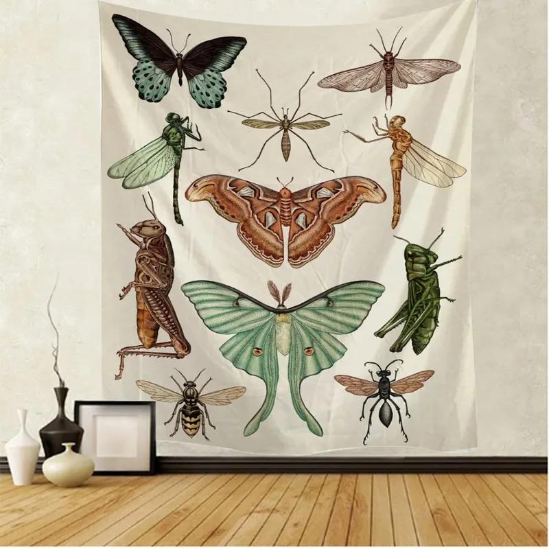 Home Wall Decoration Tapestry Beautiful Butterfly Background Hanging Cloth Office Living Room Tapestry