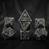 Undead Dice Set Skeleton Head Solid Metal for DND TRPG, Pathfinder, Tabletop Games, TRPG Wizard Evil D20 D12 D10 D8 D6 D4