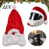 Festive Helmet Cover Christmas Santa Motorcycle Cover, Plush Claus Hat Xmas for Decoration, Holiday Accessories Men Cycling Decoration