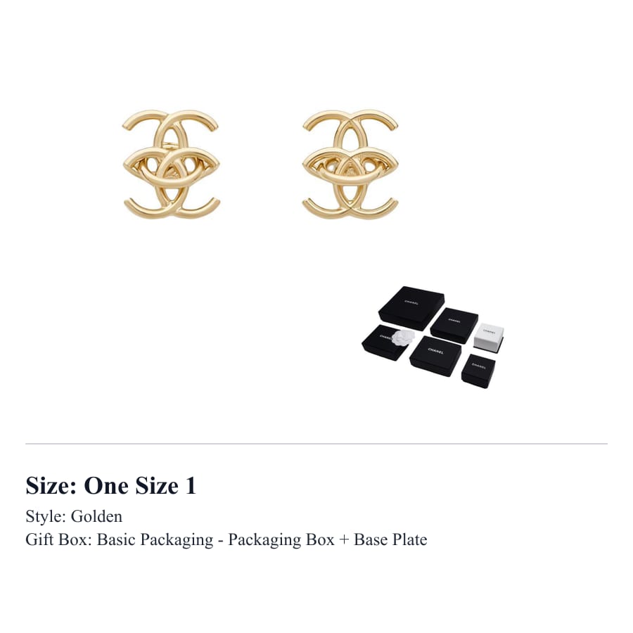 CHANEL Earrings Women's ABH909 B24915 UA964