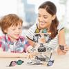 Children's Balance Ability Montessori Toy Wooden Astronaut Button Beaded Blocks Stacking Game Kids Educational Toy Gift with Box