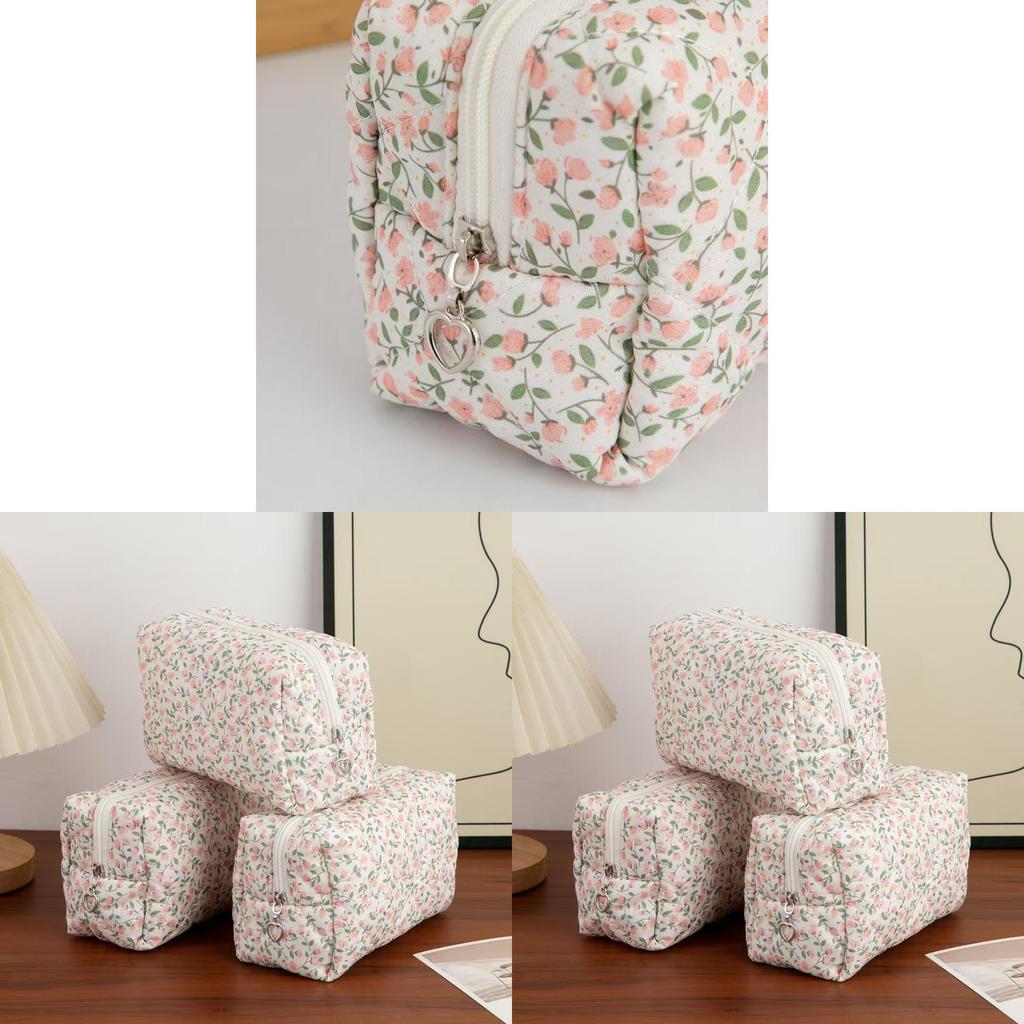 Polyester Makeup Storage Bag With Zipper For Women And Men Daily Use