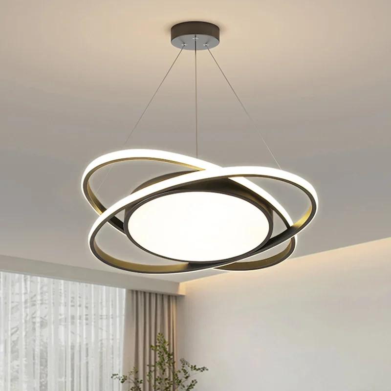 Modern LED Pendant Light Chandelier for Living Dining Room Bedroom Intelligent Ceiling Lamp Home Decor Indoor Lighting Fixture