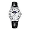 Ballentinoludi Vr2585A-Wtbk Sun And Moon Leather Wristwatch
