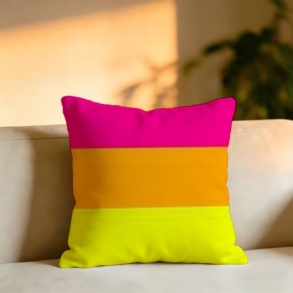 LGBT Rainbow Flag Pillow Case Square DoubleSided Sofa Cushion Cover Bedroom Bedside Pillow