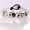 2025 UNOde50 Crystal & Feather Leather Bracelet: Women's Handwoven Romantic Gift