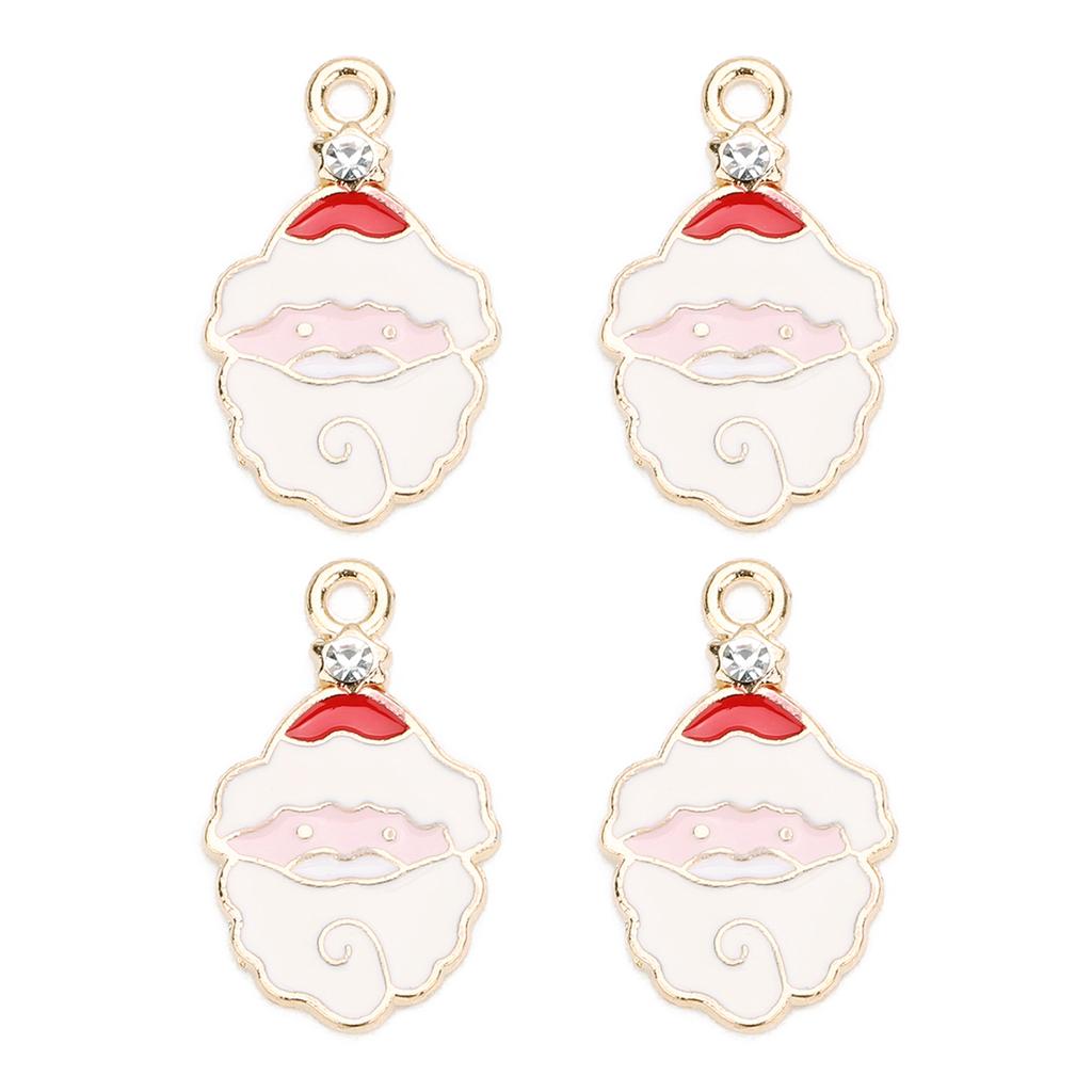 Alloy Christmas Pendant Mixcolor Dripping Oil Charm Pendants For DIY Jewelry Making Christmas Series Accessories