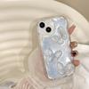 Pink Wind Pleated Love Mobile Phone Case Is Suitable For Iphone17Promax Three-Dimensional Butterfly Apple 15 All-Inclusive.