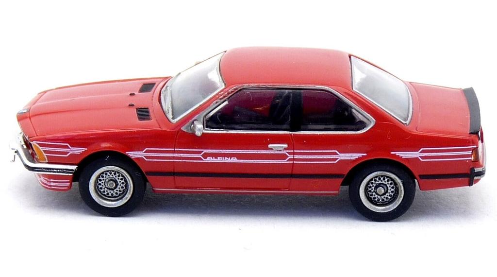 Brekina Spur HO Maßstab BMW 635 CSi 1977 Rot Alpina BREKINA Diecast Auto 1/87