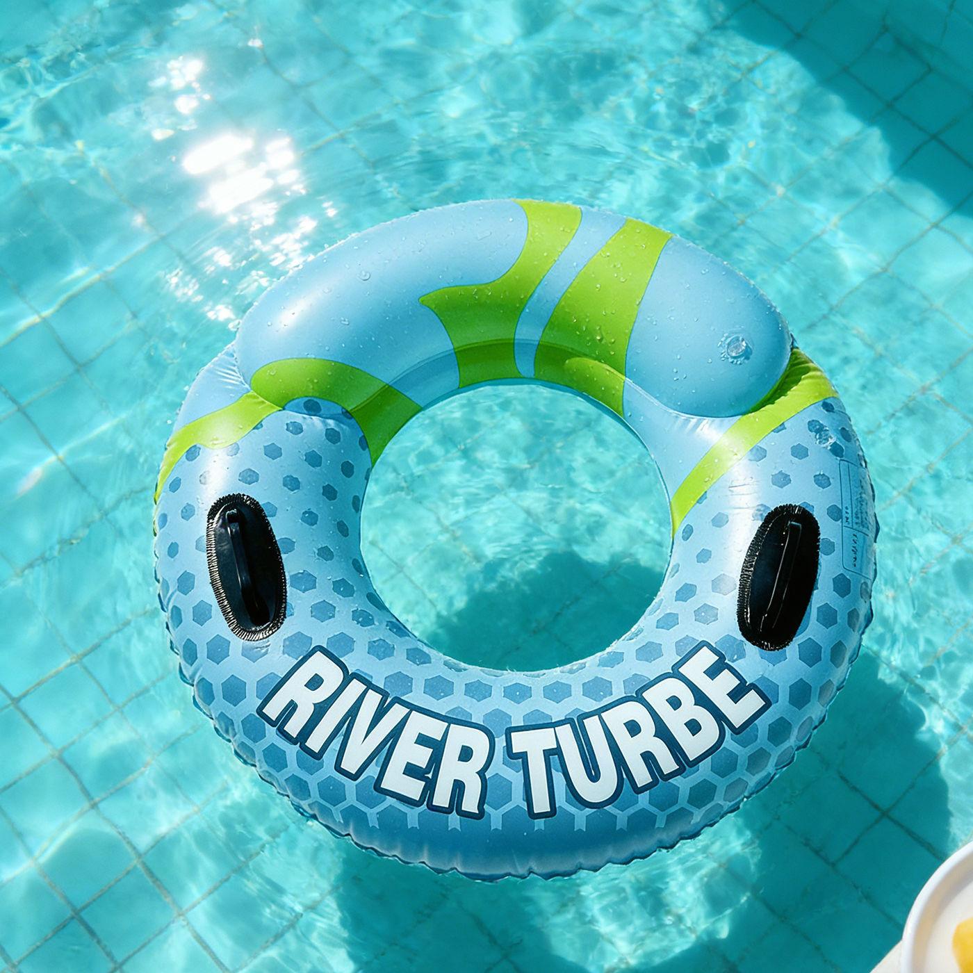 Adult Large Thickened Swimming Ring Men S Large Weight Lifebuoy Swimming Pool Inflatable Floating Ring (,90# adult swim ring with handles)