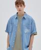 BUNKERBUSTER Admit Short Sleeve Denim Shirt Light Indigo (Mo2Yu313-062)