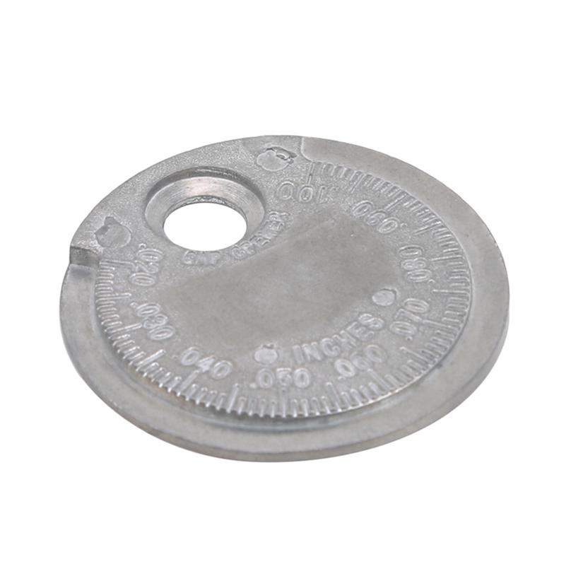 For Car Alloy Coin-Type Plug Gage Practical Hole Durable Round Spark Plug Gage